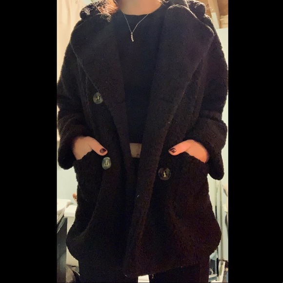 💖2/60$💖Black Teddy Coat - Picture 3 of 4